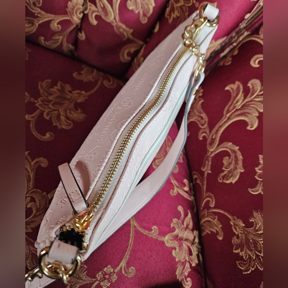 Juicy Couture y2k vintage Pale Pink and White Shoulder Bag - Picture 6 of 14